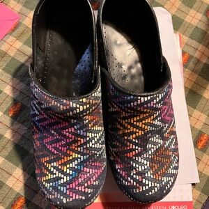 Sanita Colorful Zigzag Mules